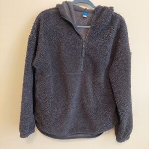 Old Navy Gray Sherpa Pullover
